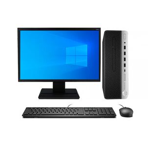 Kit Monitor + Pc Hp Prodesk 600 G3 Sff (i3-7ma 8gb 256gb Ssd) Reacondicionado Grado A