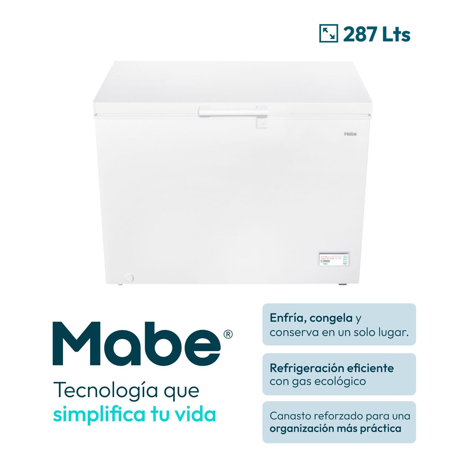 Freezer Horizontal Mabe FDHMHM290PPLB0 / Fr&iacute;o Directo / 287 Litros / D image number 2.0
