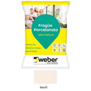 Fragüe Porcelanato 1kg Marfil - Weber