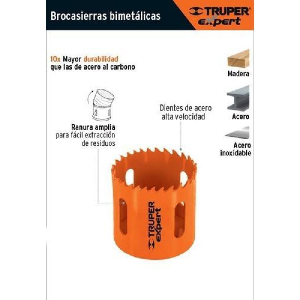 Sierra De Copa Bimetalica Truper Expert, Cobi-1-1/4 32mm image number 2.0