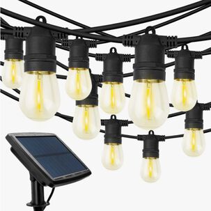 Guirnalda Solar 10 Led Ampolleta Calida 5 Mtrs