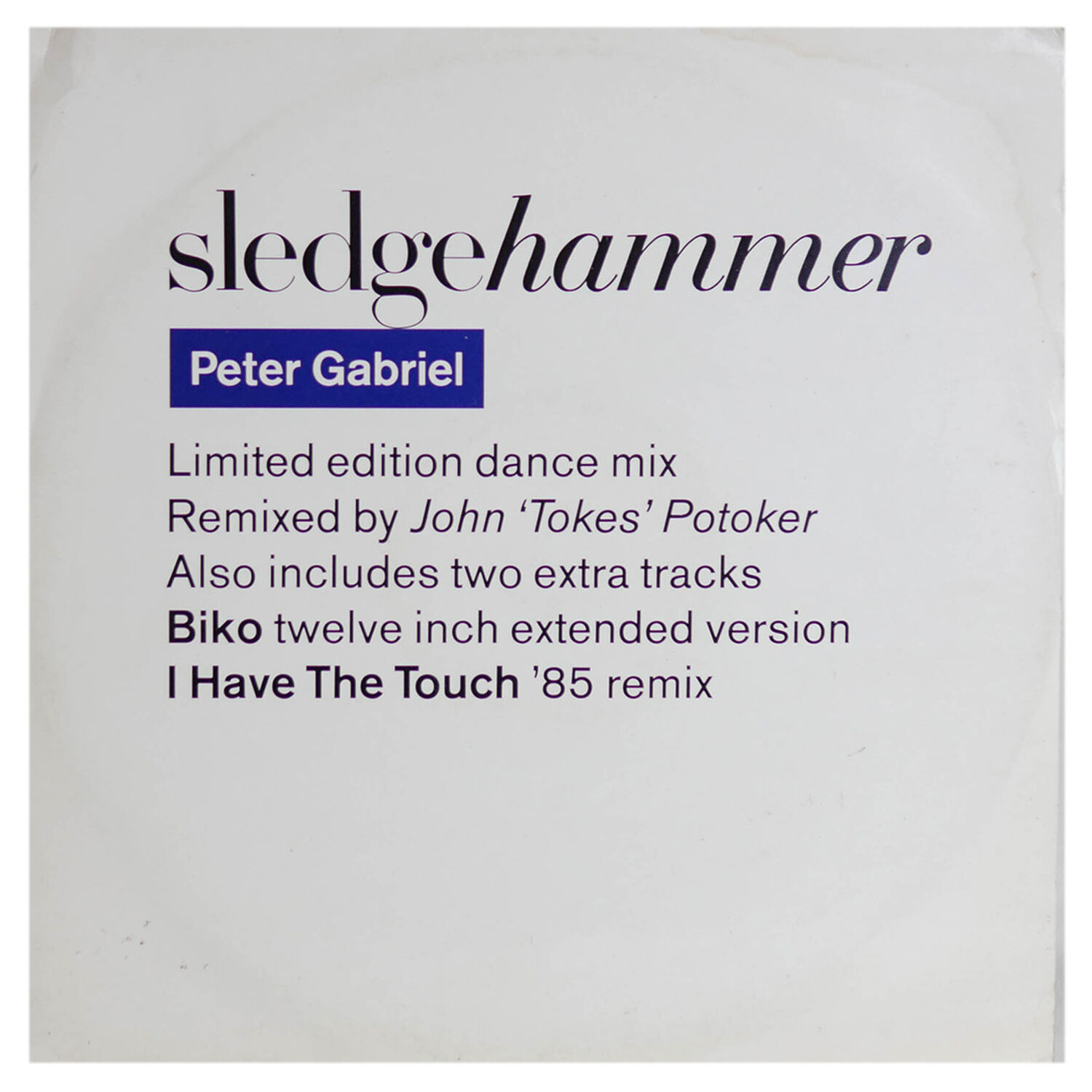 Peter Gabriel - Sledgehammer | 12" Maxi Single Usado image number 0.0