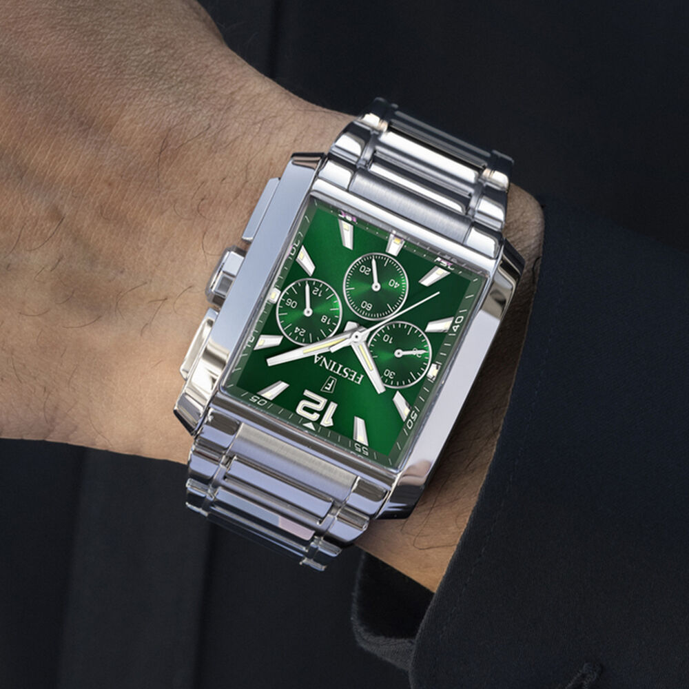 Reloj F20635/3 Festina Verde Hombre Timeless Chronograph image number 1.0