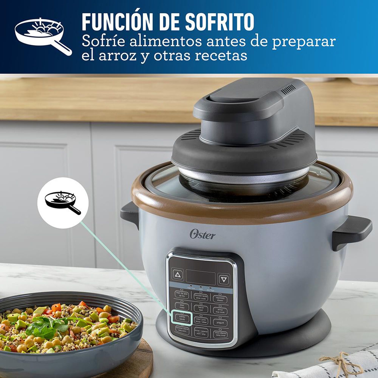 Arrocera con Freidora Oster CKSTRCAF22 / 2.2 Litros image number 7.0