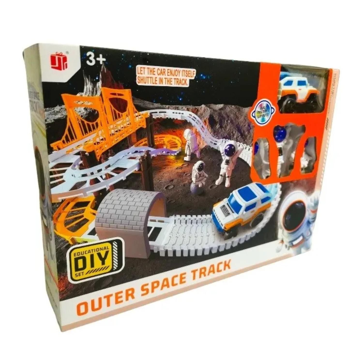 Juguete Pista De Autos Astronautas 39 Piezas Infantil image number 6.0