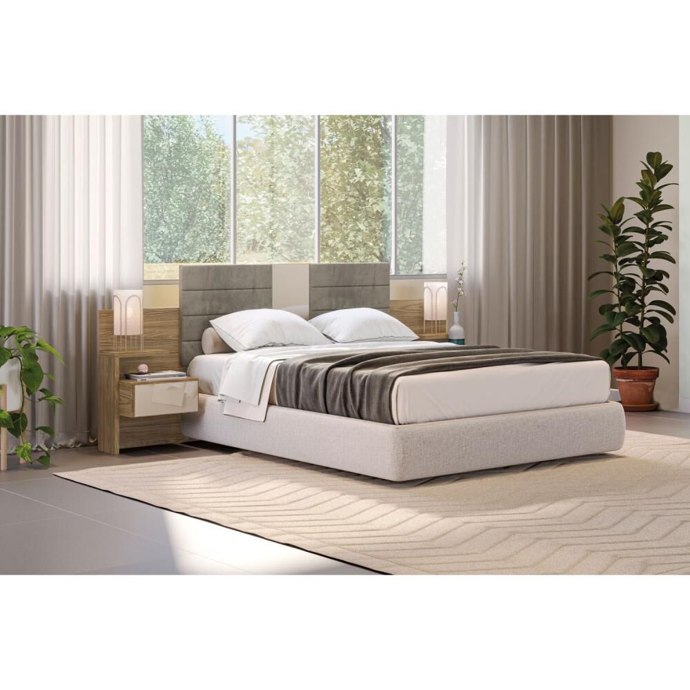 Respaldo Con Veladores Roca Planalto / 2 Plazas image number 1.0