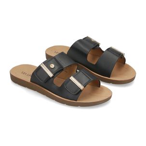 Sandalia Mujer Via Uno Black