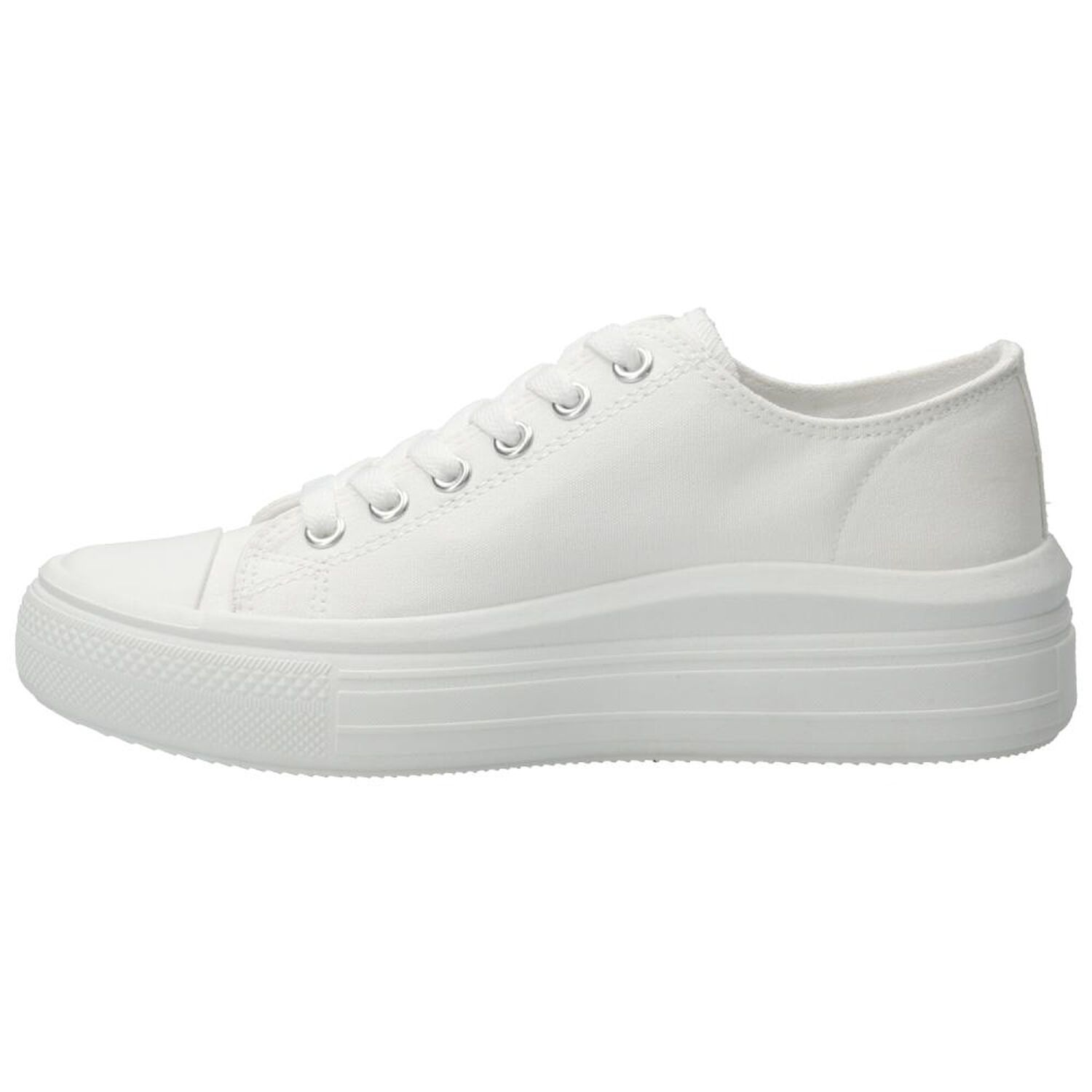 Zapatilla Urbana Mujer Azaleia Lona Blanco image number 2.0