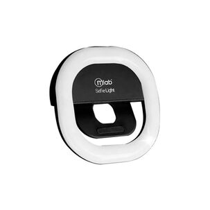 Anillo Aro De Luz Led Portátil Celular Con Clip Mlab Negro