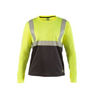 Polera Reflectiva Hw Amarillo Fluor Manga Larga