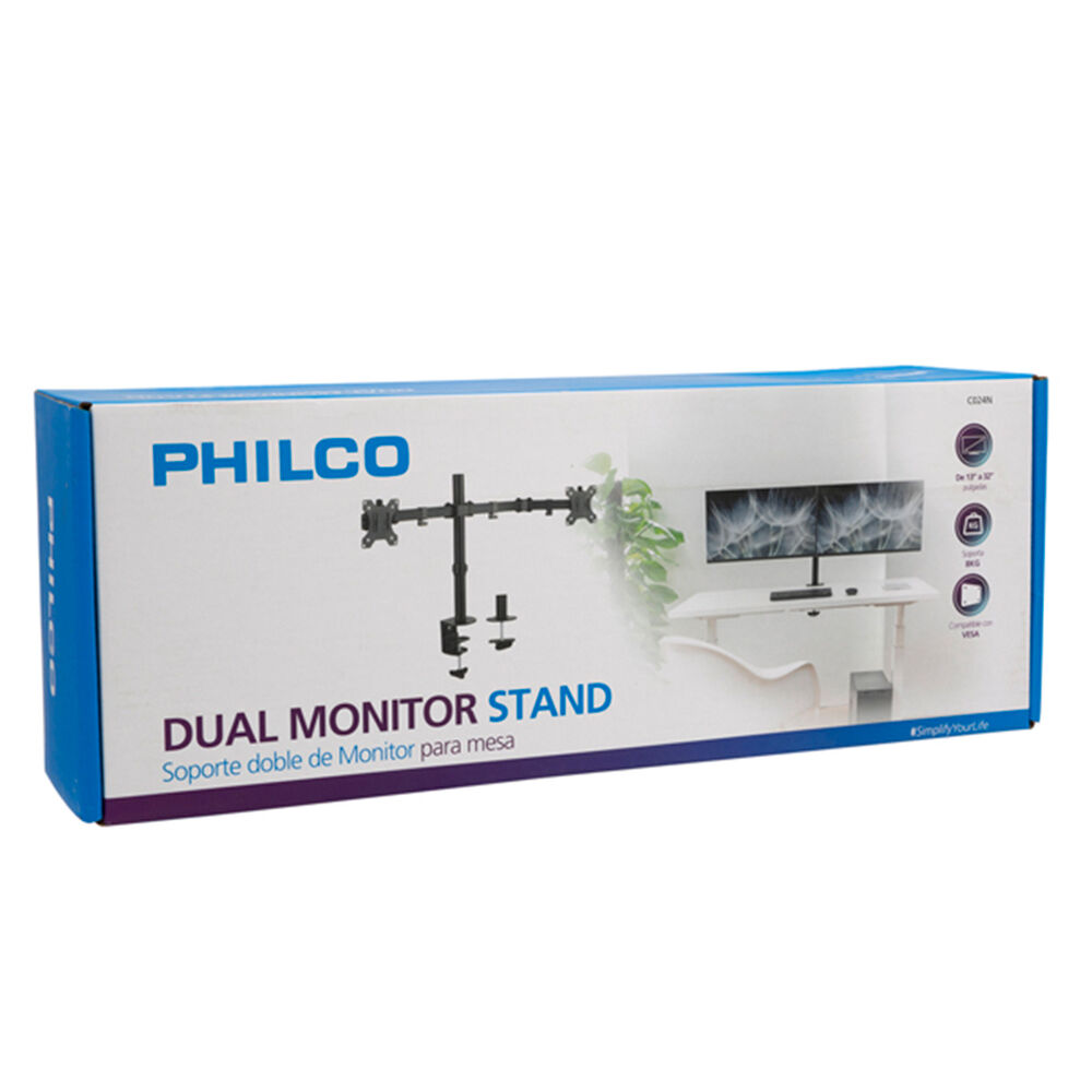 Soporte Monitor Doble Para Mesa 13 A 32 image number 3.0