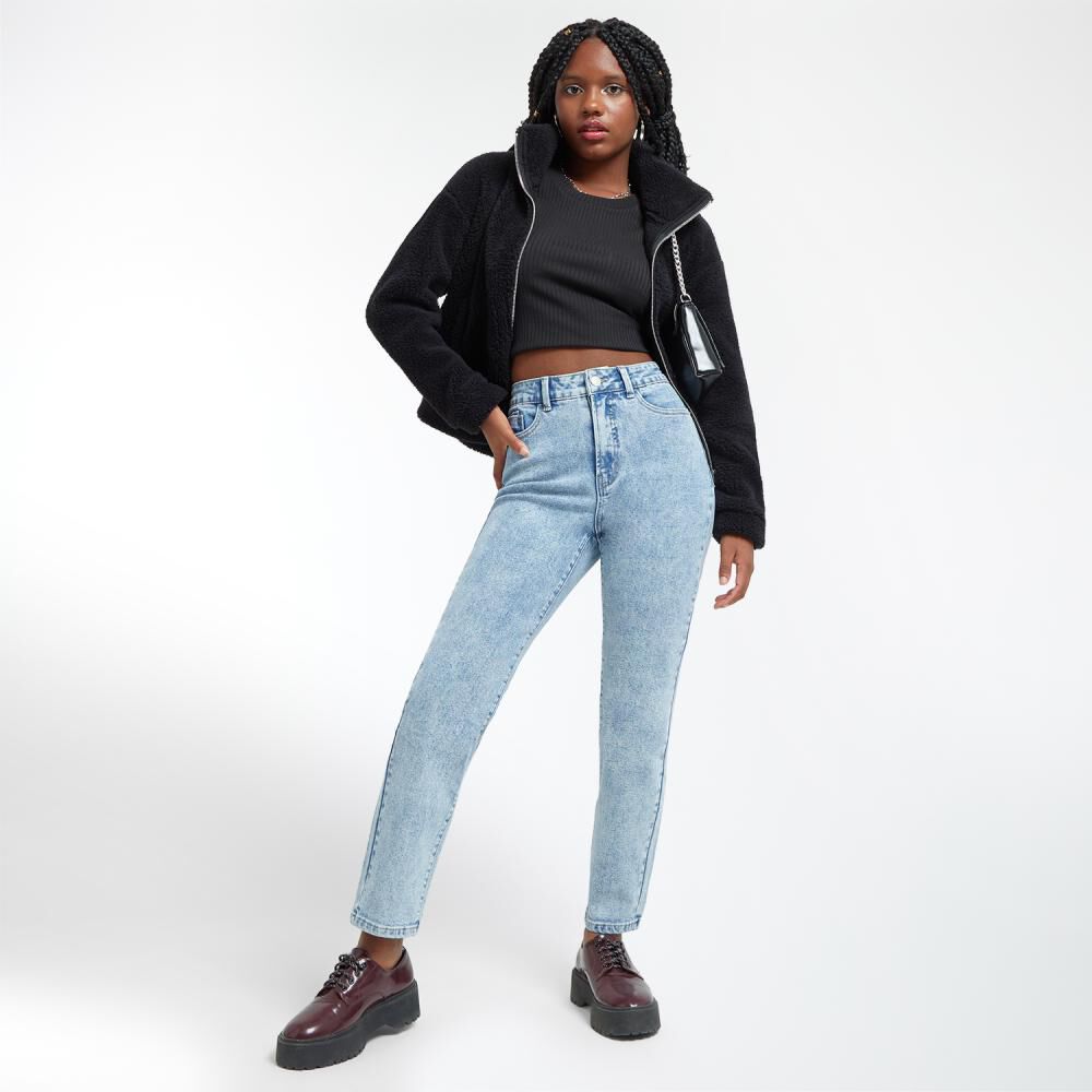 Jeans Basta Doblada Tiro Alto Skinny Mujer Rolly Go image number 1.0