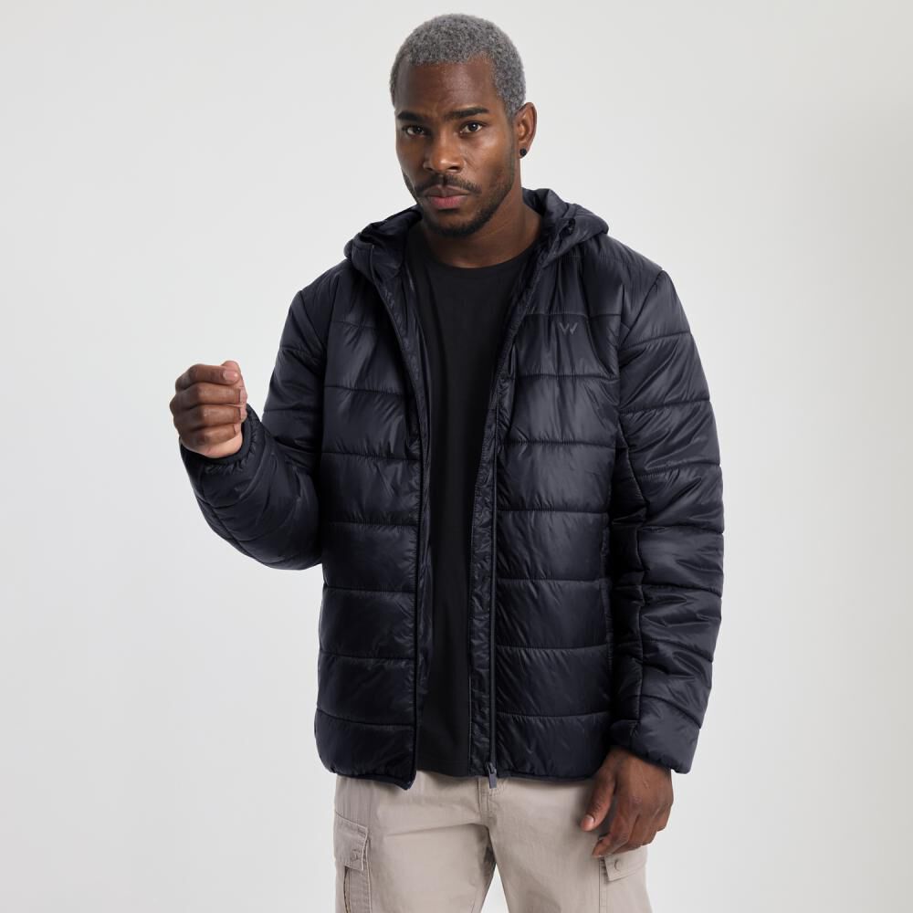 Parka Deportiva Lisa Slim Cuello Alto Con Capucha Hombre Wetland image number 0.0
