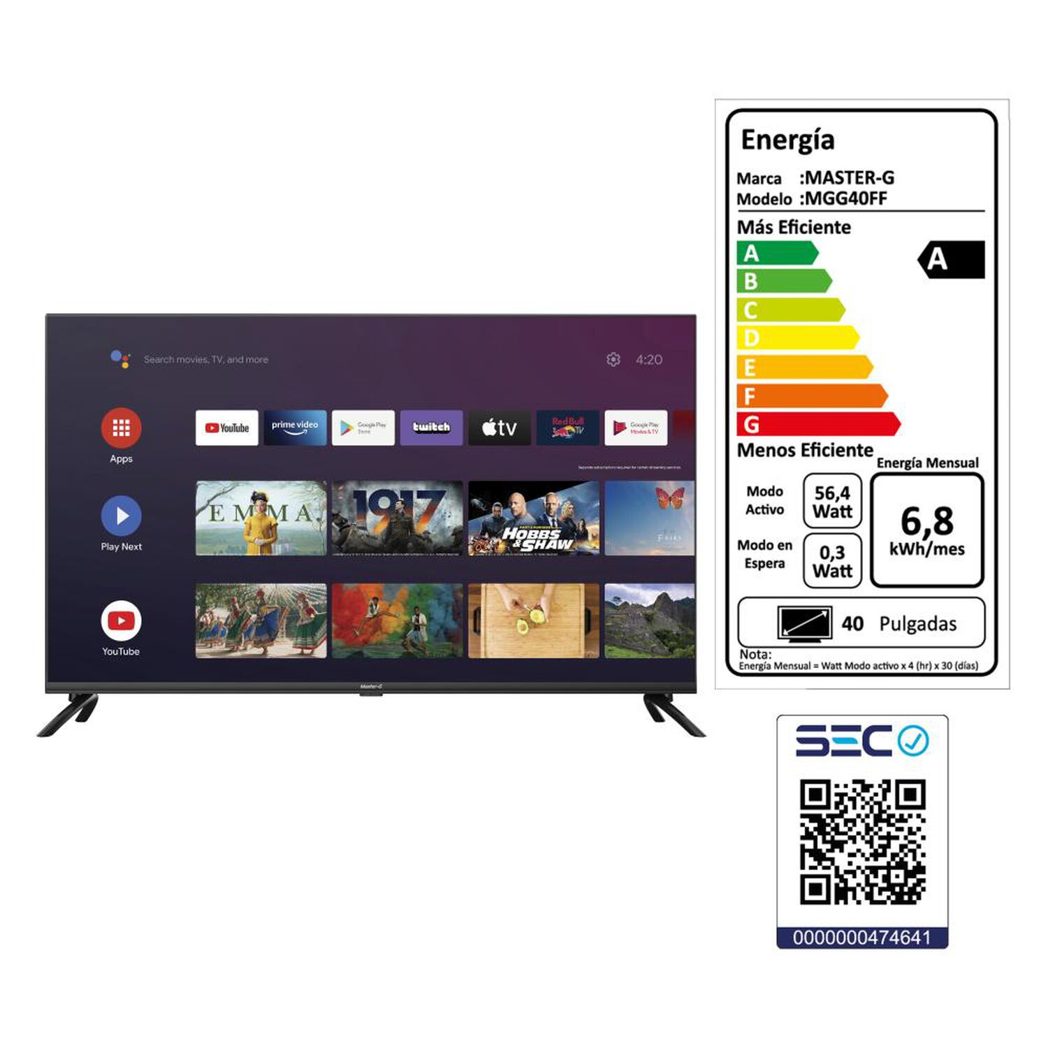 Led 40" Master-G MGG40FF / Full HD / Smart TV image number 7.0
