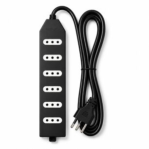 Alargador Macrotel Me-206b1 6 Tomas 1.5 M Negro