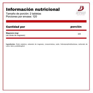 Magnesio Citrate 112.5 Mg 240 Tabletas