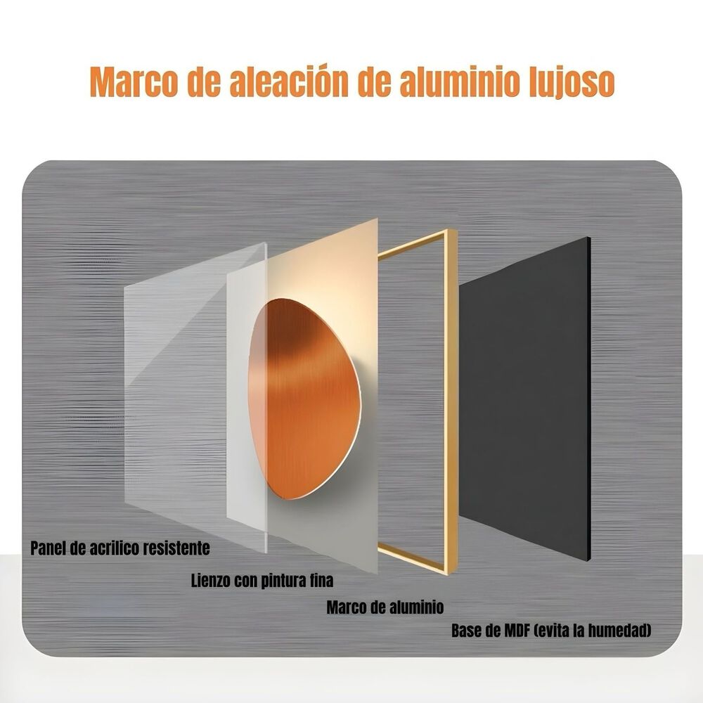 Set De 2 Cuadros Decorativos Marcos De Aluminio By Lubabycas image number 3.0