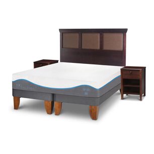 Cama Europea Cic Alaska / King / Base Dividida + Set De Maderas