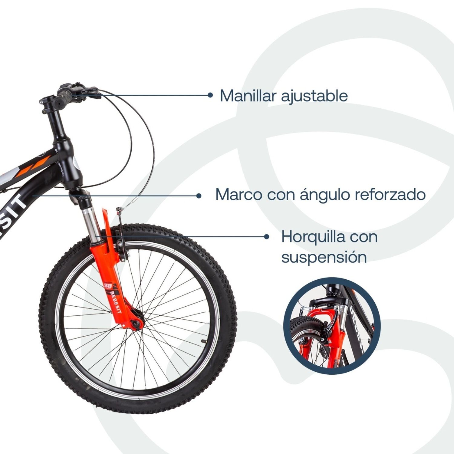 Bicicleta Infantil Kyson Aro 20 Roja Bebesit image number 3.0