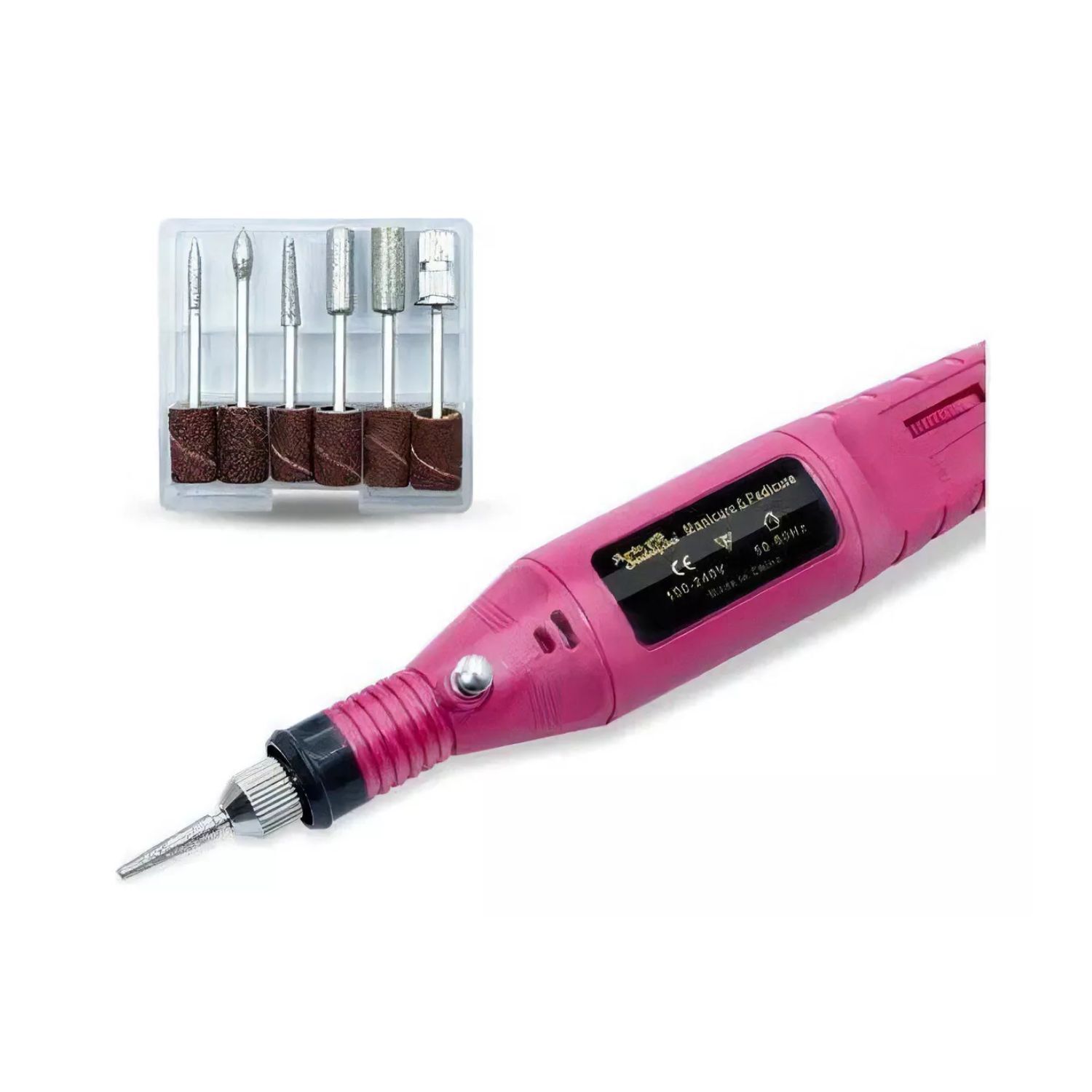 Set Torno De U&ntilde;as El&eacute;ctrico 15cm Dise&ntilde;o Rosa Elegante image number 4.0