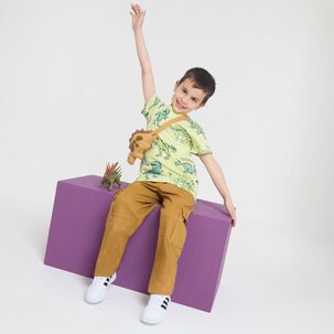 Polera Manga Corta Cuello Redondo Niño Topsis