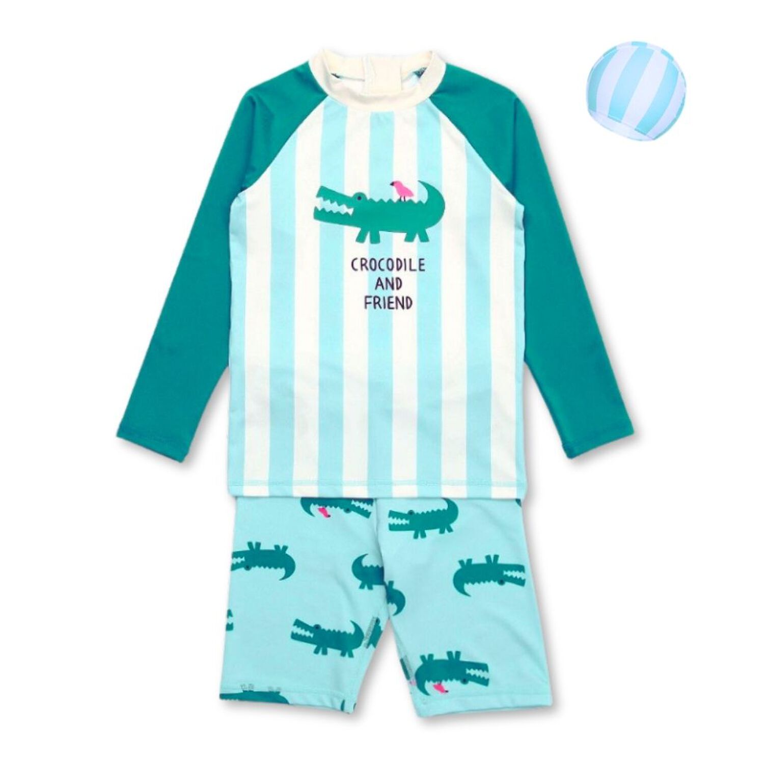 Traje De Ba&ntilde;o 3 Piezas Manga Larga Ni&ntilde;o Jump Kids Cocodrilo image number 1.0