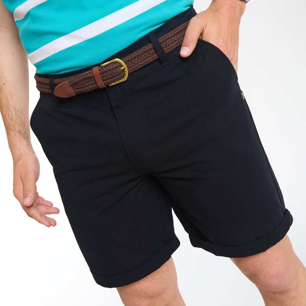 Bermuda Tiro Medio Regular Hombre Peroe image number 4.0