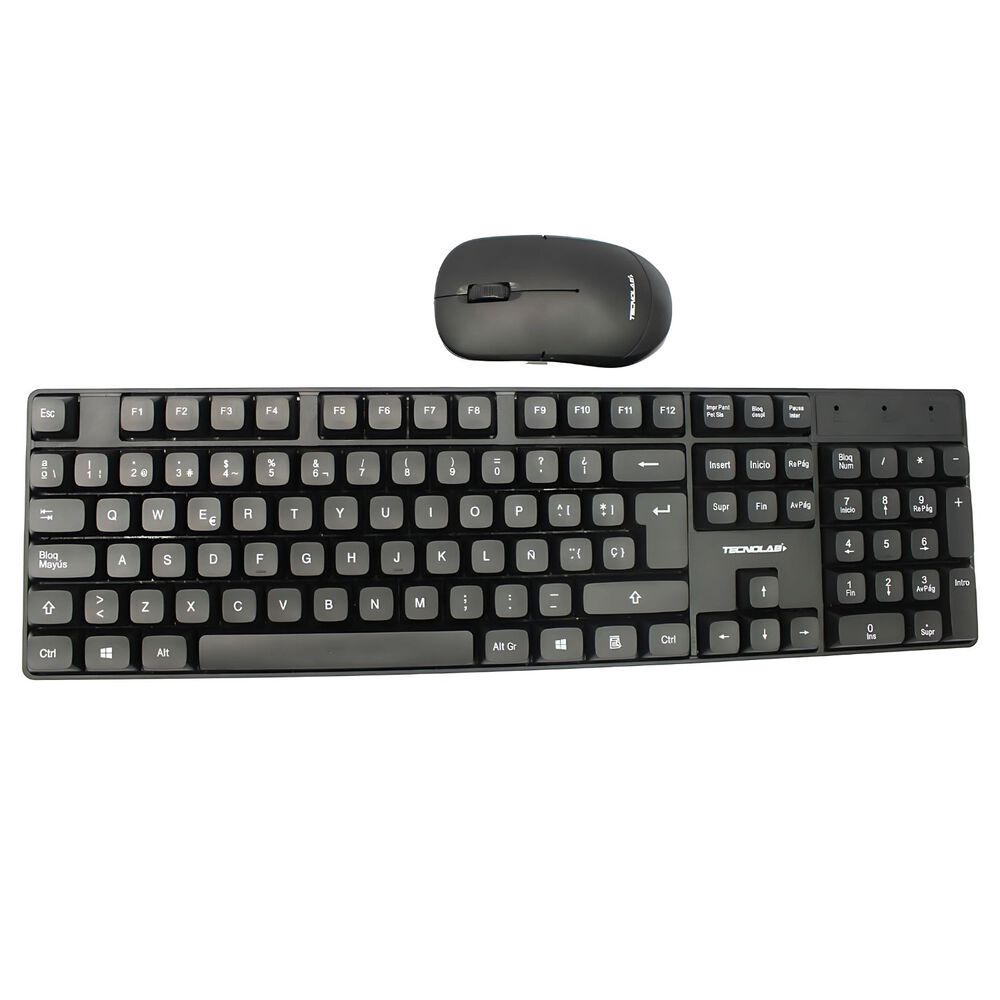 Kit Teclado + Mouse Inalámbrico 2.4g Ergonómico - Ps image number 0.0