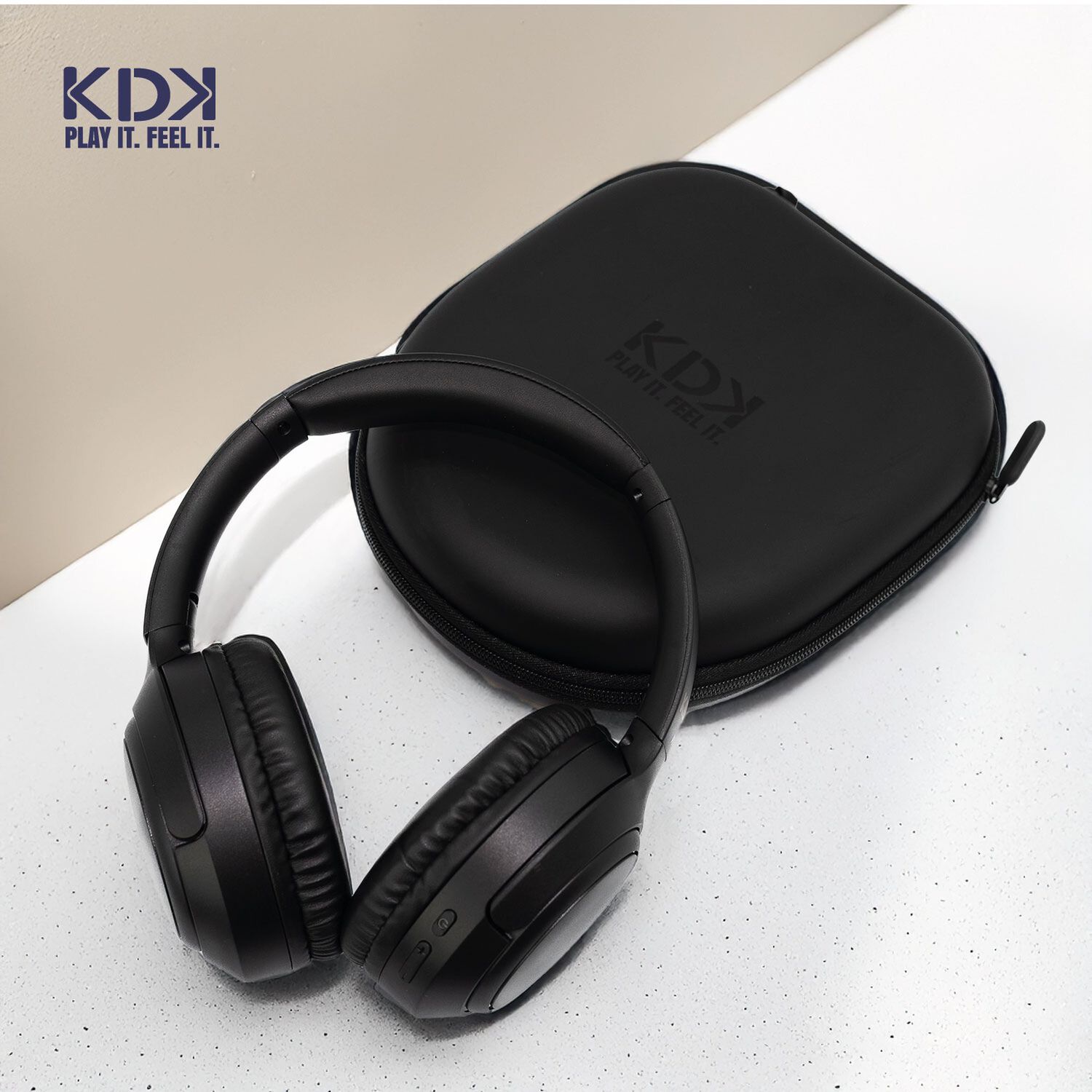 Audifonos Inal&aacute;mbrico Bluetooth Kdk Zen Negro 50hrs image number 2.0