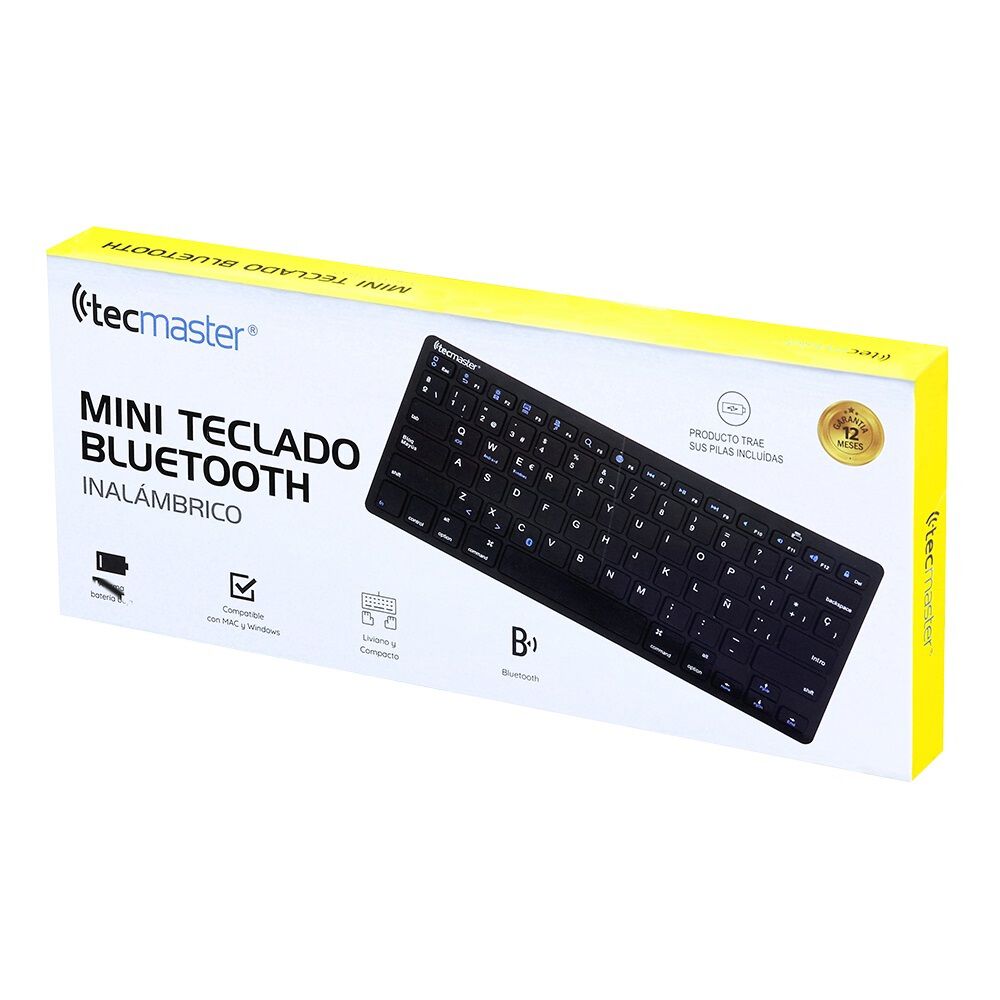 Teclado Mini Bluetooth Inalámbrico Tecmaster Portátil image number 2.0