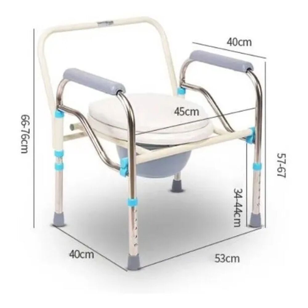 Asiento Silla Portatil Inodoro Ducha Baño Para Adulto Mayor image number 4.0