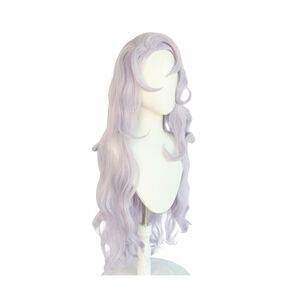 Peluca Melena Pelo Largo Gris Femenino