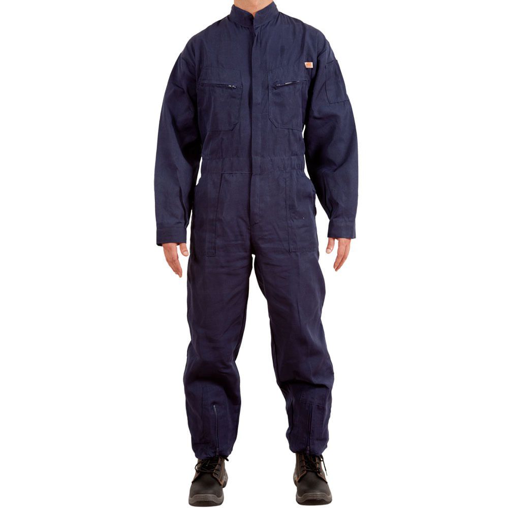 Overol Poplin Azul image number 1.0