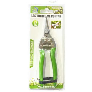 Tijera De Jardin 17 Cm Resorte Retorno Mango Antideslizante