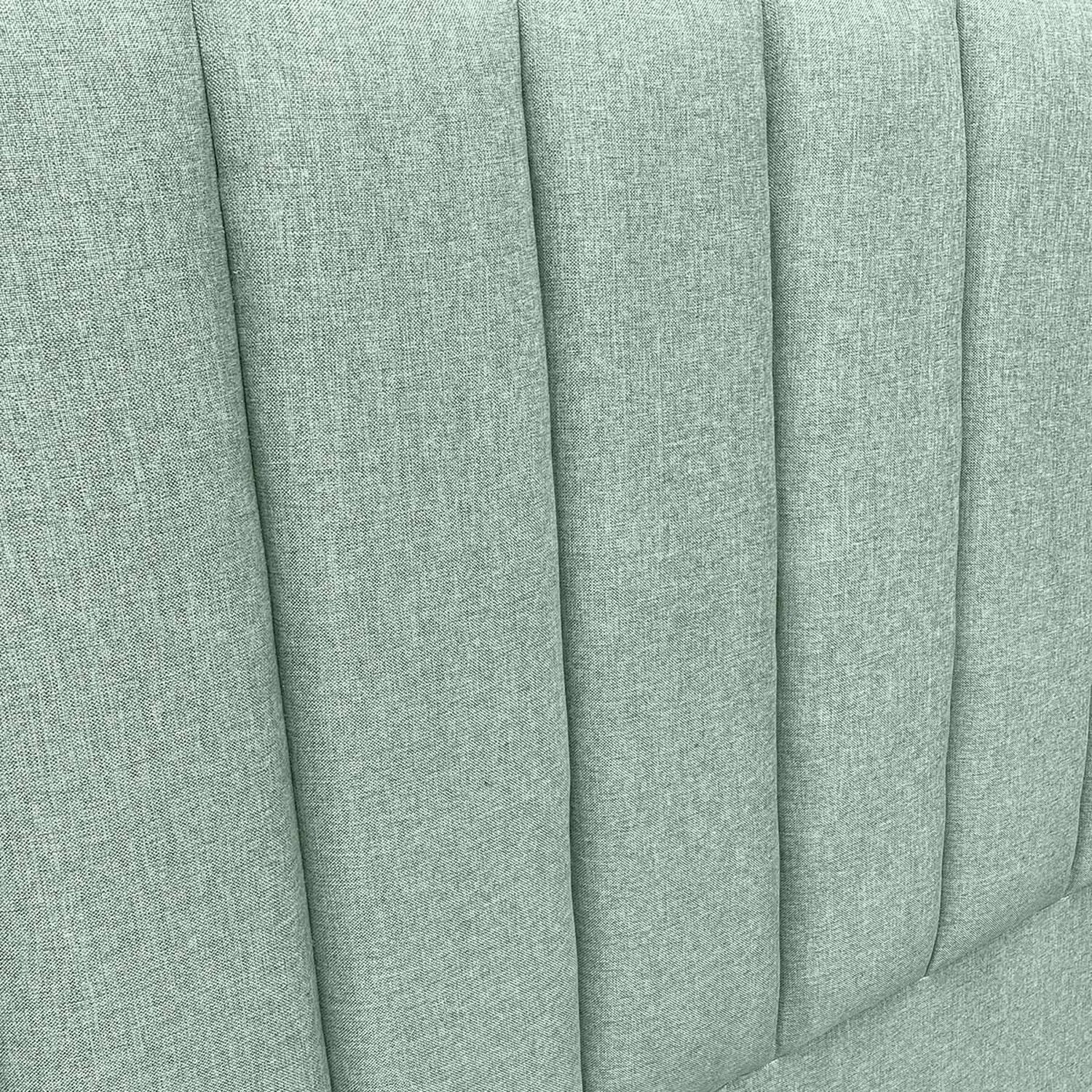 Respaldo De Cama Tubular Vertical Lino Verde Jeans 2 Plazas image number 1.0