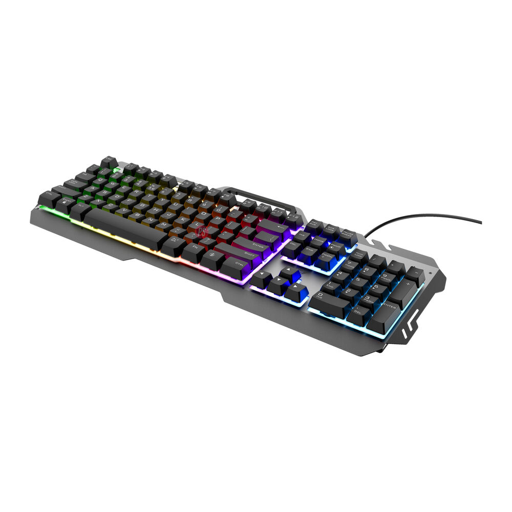 Teclado Met&aacute;lico Gamer Led Arco Iris Gxt 853 Esca - Ps image number 3.0