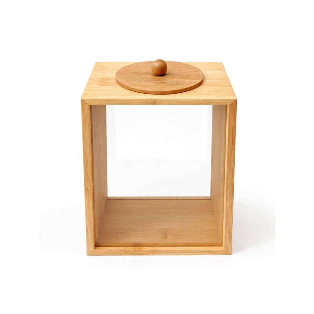 Contenedor Organizador De Cocina Acr&iacute;lico Y Bamb&uacute; 1.3 Litros image number 1.0
