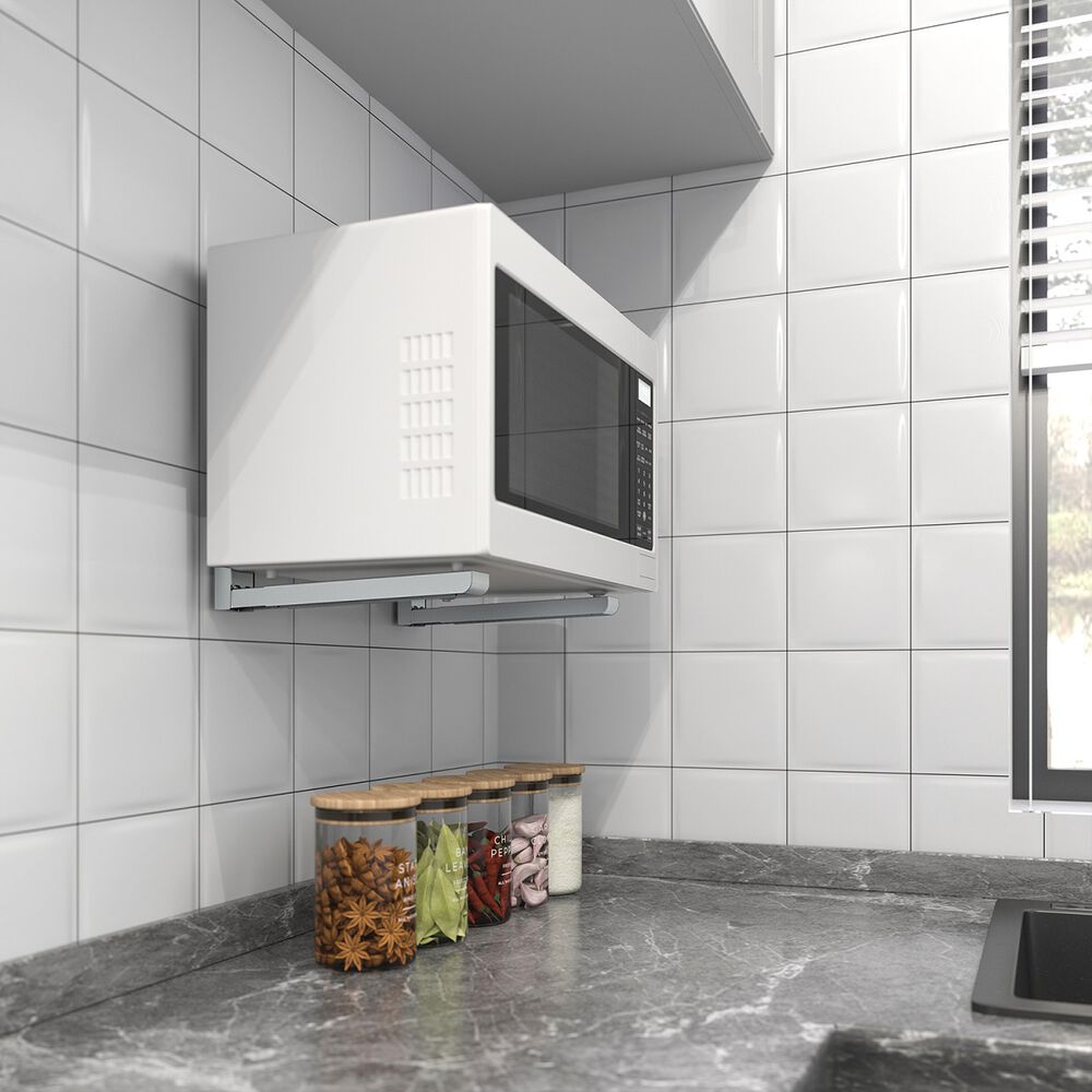 Soporte Microondas Plegable Plata Mb6-silver - Brasforma image number 2.0