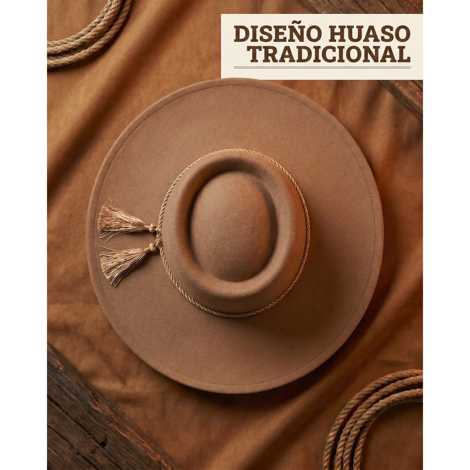 Sombrero Huaso Elegante Adulto Fiestas Patrias image number 10.0
