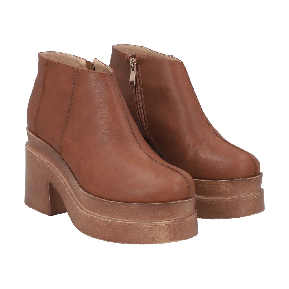 Botin Mujer Camel Plataforma Zeta Police image number 3.0