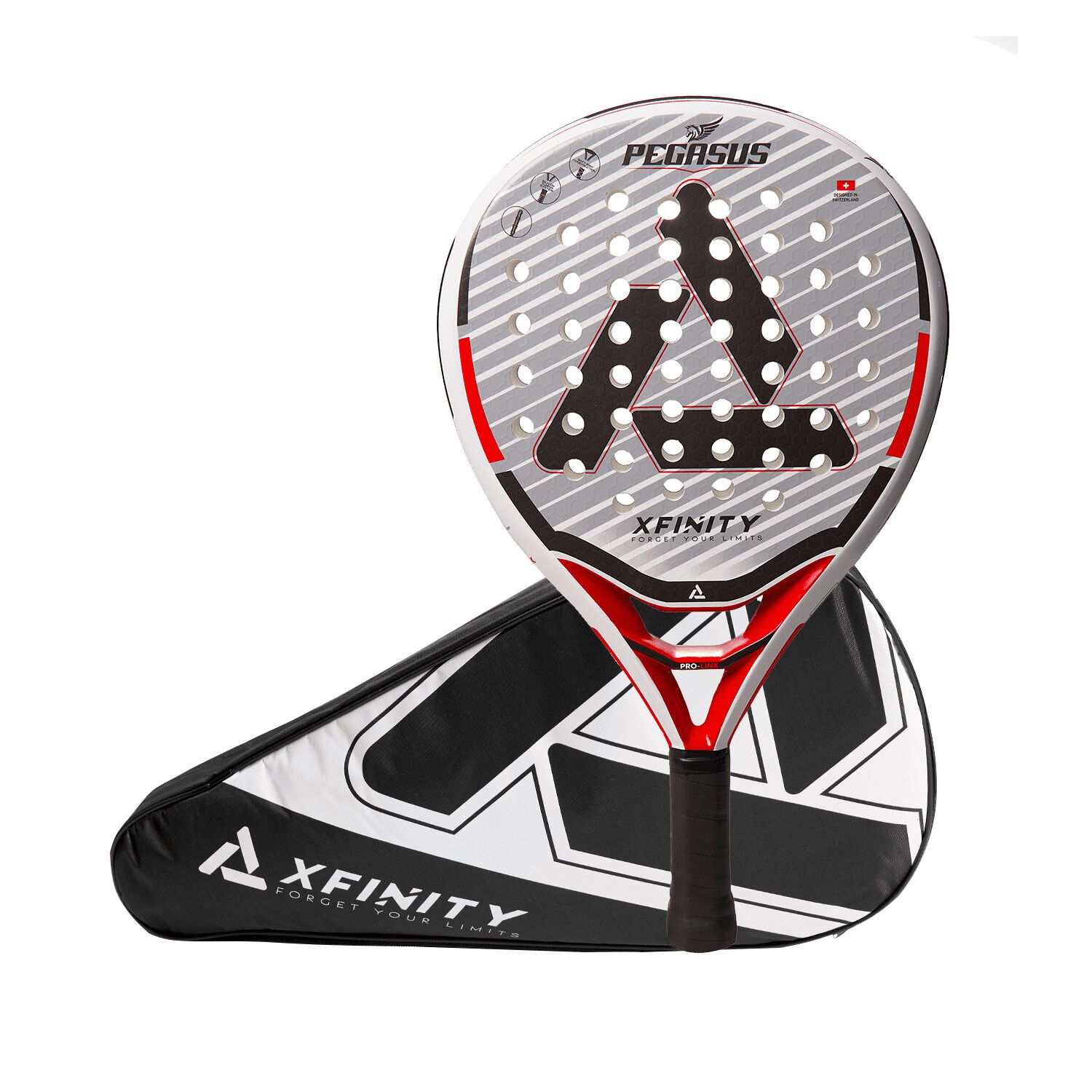 Pala Padel Xfinity Pegasus - Carbono - Incluye Estuche image number 0.0
