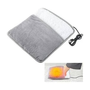 Manta Calentador Calienta Pies El&eacute;ctrico Usb Polar Gris Lisa