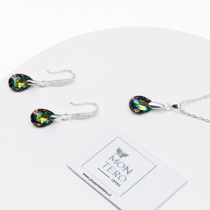 Conjunto Milan Cristales Genuinos Vitral Medium
