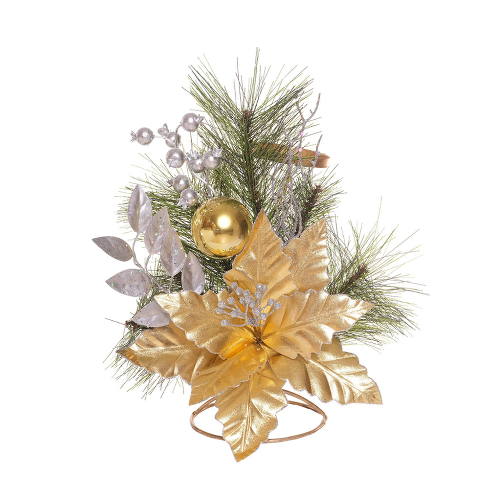 Adorno De Navidad Casaideal Candelabro Dorado image number 0.0