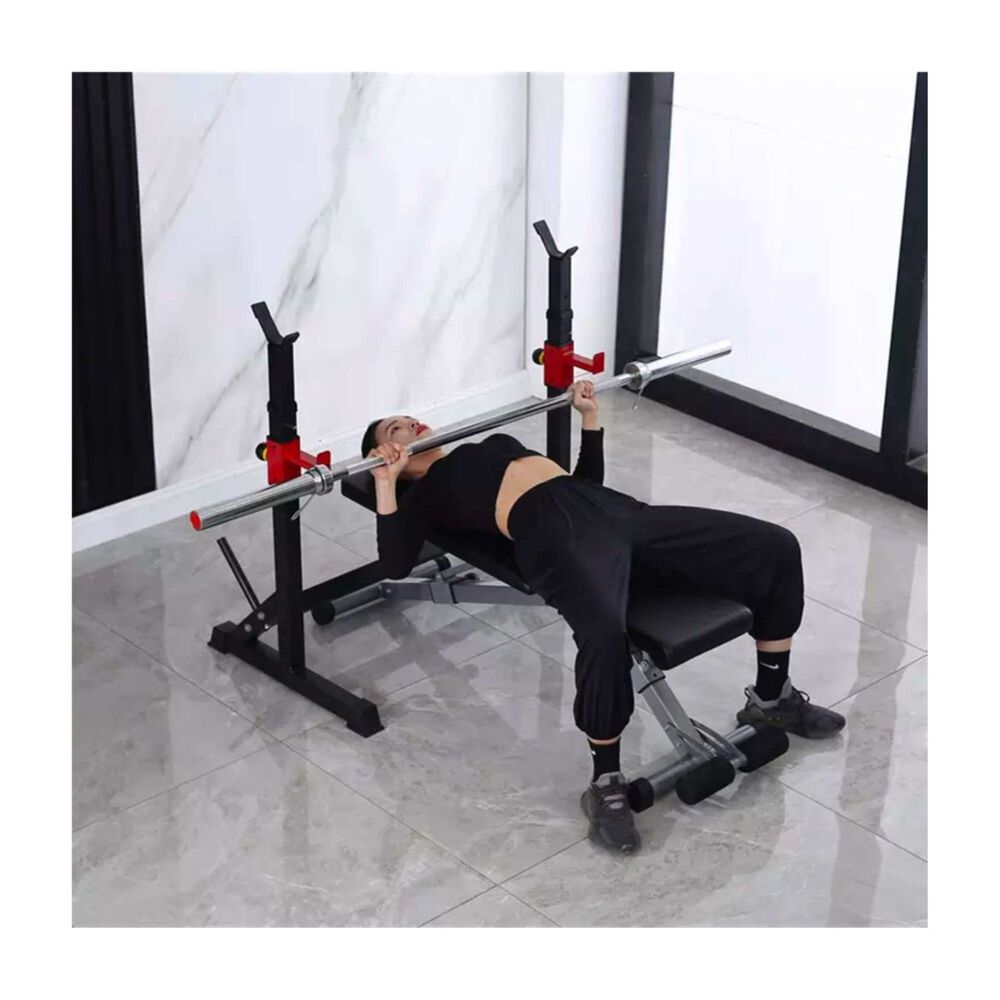 Rack Squat Sentadillas Ajustable Barra Pesas Pre Y Olimpica image number 8.0