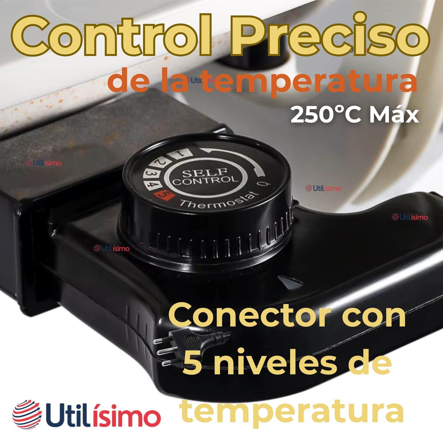 Sart&eacute;n El&eacute;ctrico Antiadherente Multifuncional 5 Litros 1200w De Potencia image number 6.0