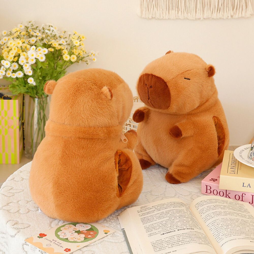 Cojin Almohada Calentador De Manos Peluche Capibara image number 5.0