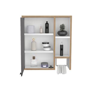 Botiquin De Ba&ntilde;o 1 Puerta 52,2x47,2x14,6 Cm Caf&eacute; Claro