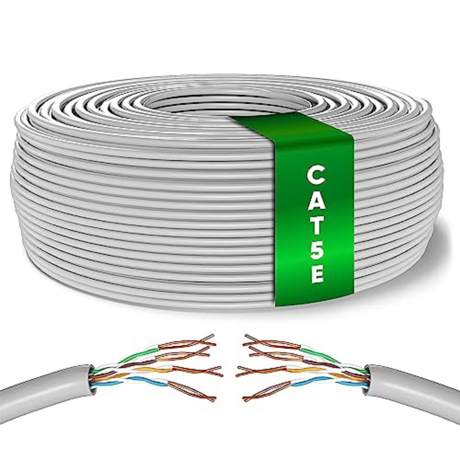Cable De Red Alta Velocidad 25 Mt Cat5e Cable Lan Internet Conexi&oacute;n Rj45 Lista image number 0.0