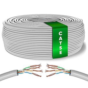 Cable De Red Alta Velocidad 25 Mt Cat5e Cable Lan Internet Conexi&oacute;n Rj45 Lista